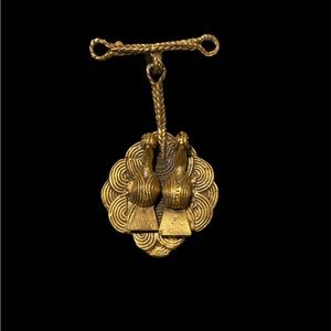 Alva Gold Tone Brooch